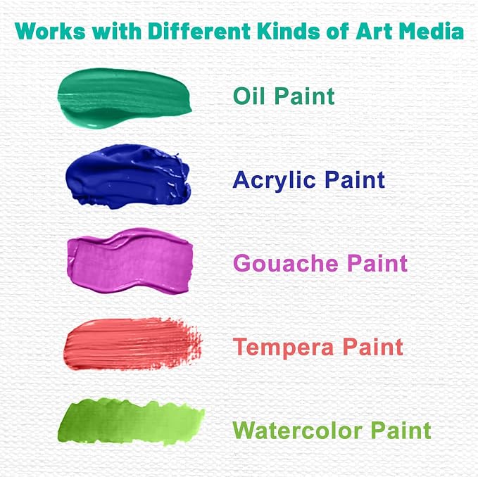 Canvas Boards 2-Pack 16"x20" – Flat Canvas Panels, Primed Polyester | Rigid Flat Panel, Acid-Free Primed Surface, Warp-Resistant Backing, Smooth Painting Texture, Ideal For Acrylic & Oil Painting