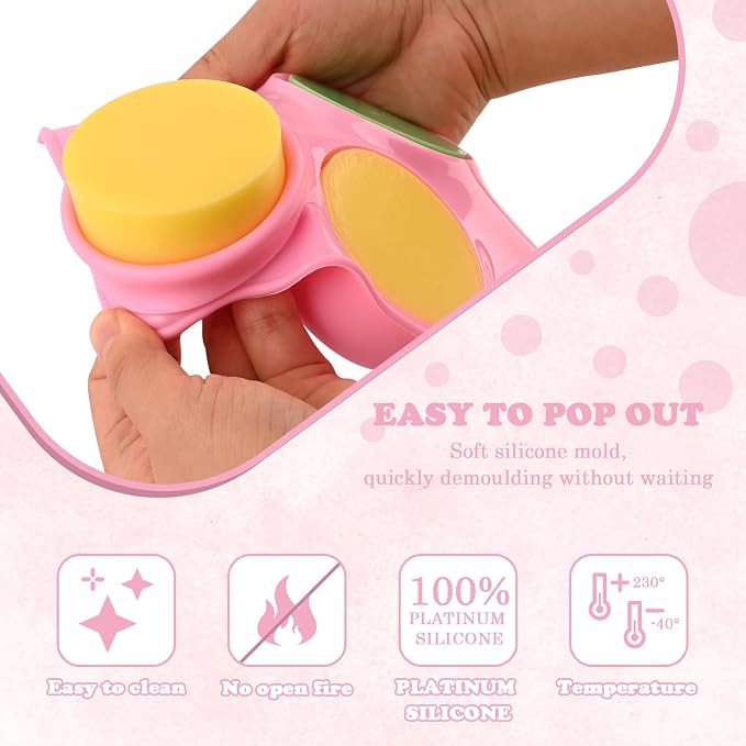 Round Silicone Soap Molds, 2PCS Girls Cylinder Silicone Molds | Girls Pattern Silicone Soap Molds, Cylindrical Silicone Mold, Suitable for Handmade Soap Candles DIY Resin Crafts