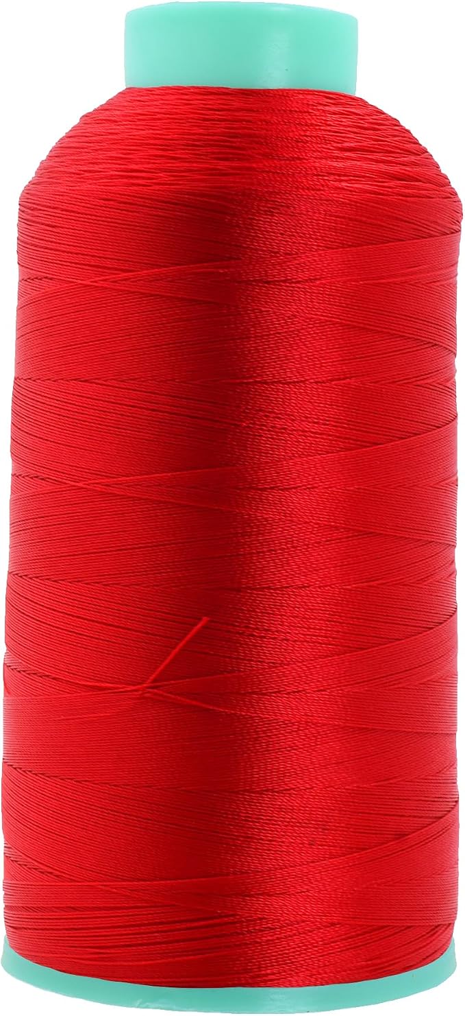 Mandala Crafts Size 46 210D T45 Red Bonded Nylon Thread, 2843 YDs