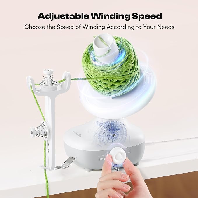 Caydo Electric Yarn Winder, Effortless Yarn Organizer for Crochet Lovers
