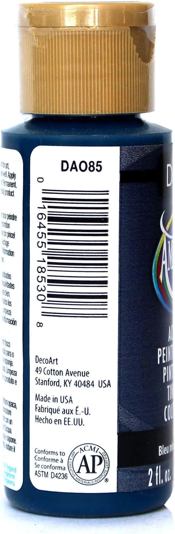 DecoArt Americana Acrylic Paint, 2-Ounce, Midnight Blue