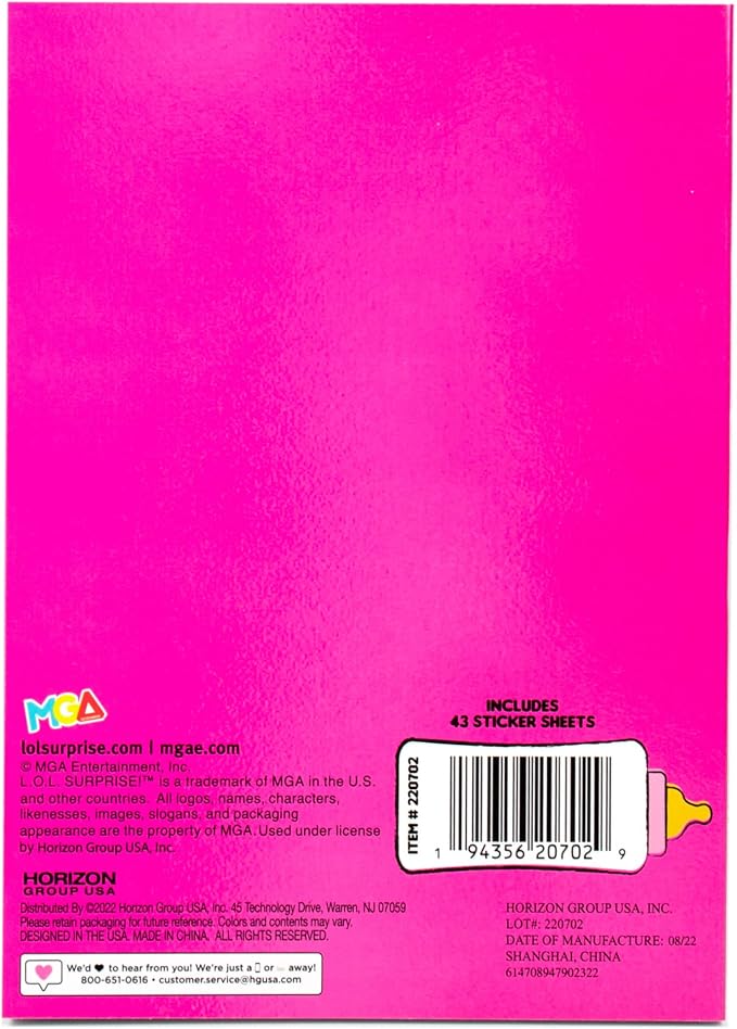 Horizon Group USA Sticker Book, L.O.L. Surprise, 1500+ Stickers