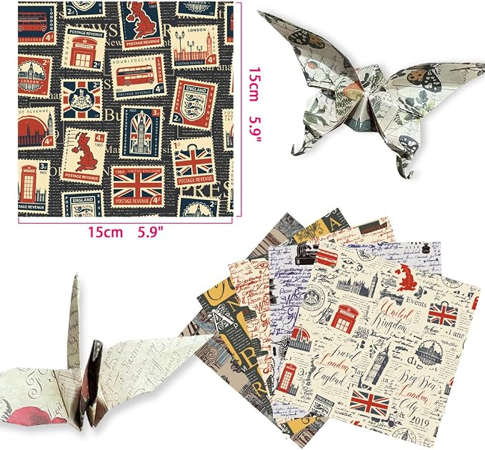 6x6" Origami Paper,50Sheets Double Sided Colored Paper,Square Craft Paper