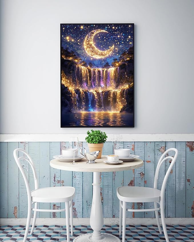 Waterfall Diamond Art Kits for Adults, 5D Diamond Painting Kits for Adults