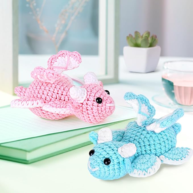 Crochetta Beginner Crochet Kit with Step-by-Step Video Tutorials, Learn to Crochet for Adults & Kids, Knitting Craft Supplies, Hanging Plants Home Decor (40%+ Yarn)