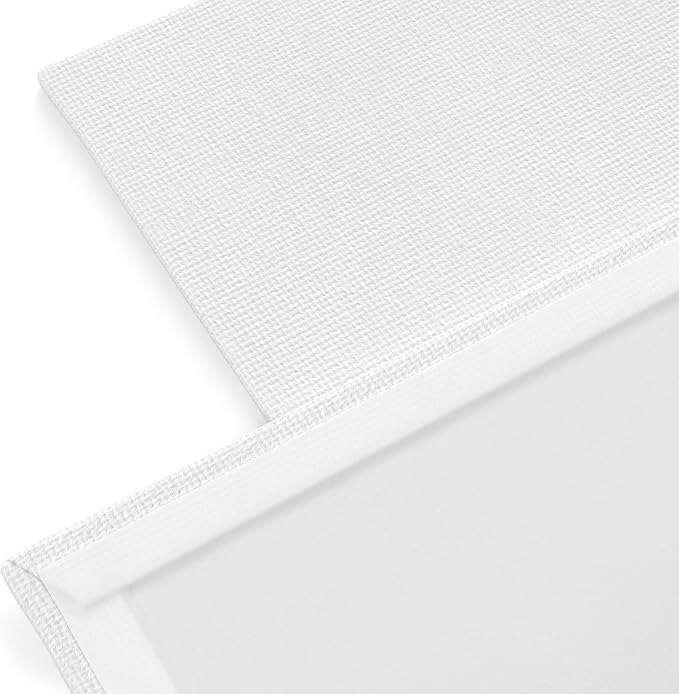 Arteza Paint Canvases for Painting, Pack of 14, 8 x 8 Inches, Square Blank Art Canvas Boards, 100% Cotton, 8 oz Gesso-Primed, Art Supplies for Adults and Teens, for Acrylic Pouring and Oil Painting