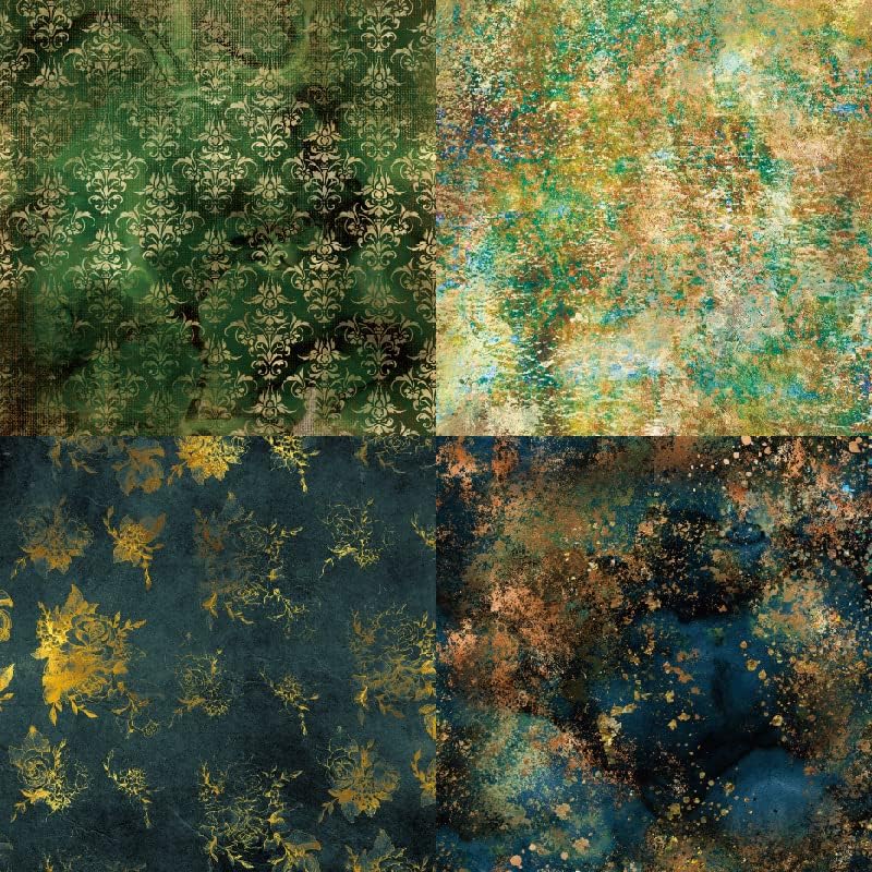 Vintage Flower Theme Dot Scrapbook, DIY Album Scrapbook Paper, Greeting Card Making Background Paper Craft Supplies Painting Decoration Travel Diary Paper 6"x6" (Appreciate Everything)