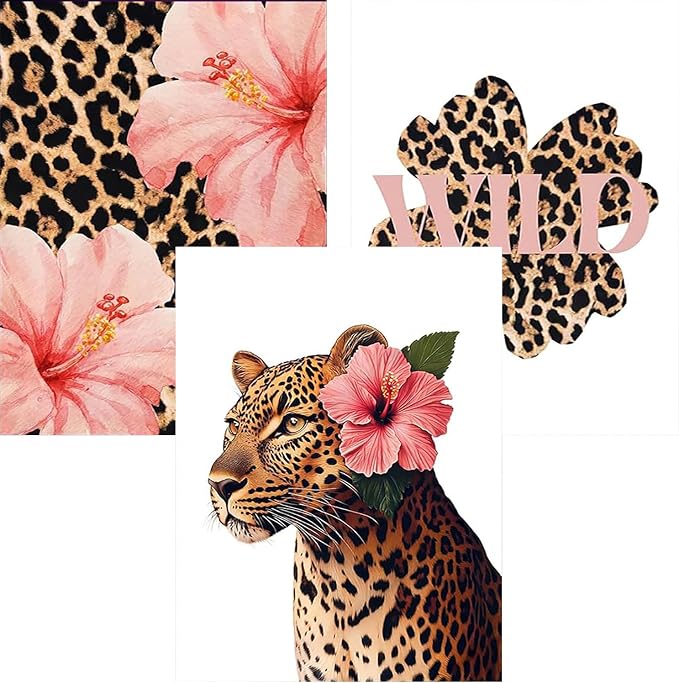 Diamond Art Kits for Adults,3 Pack Cheetah Diamond Painting Kits 12x16in