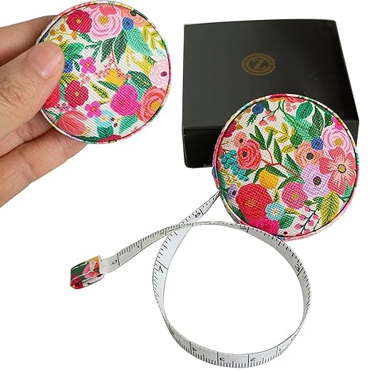 Tape Measure for Body Measuring Fabric Sewing Tailor Ruler Flexible Soft Pocket Small Mini Body Measurement Cloth Measuring Tape 60 Inch Premium Leather Retractable Tape Measure