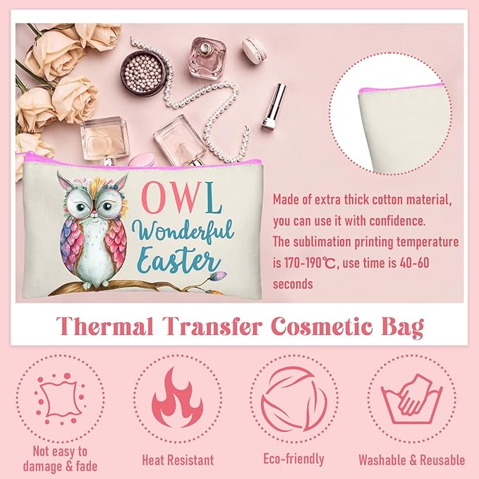 Legigo Blank Canvas Bags Zipper Pouch Makeup Bags Pencil Pouch Bulk | Multi-Purpose, Sturdy Canvas Pouch with Zipper, Cosmetic Travel Toiletry Bag for DIY Crafts, Gifts & Storage, 8.3 x 5 Inch