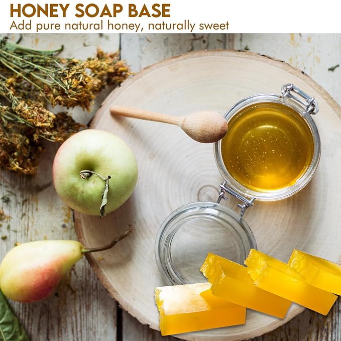 EDSRDRUS 8lb Scent Soap Base DIY Handmade with Honey & Coconut Oil, Moisturizing Melt and Pour Soap Base