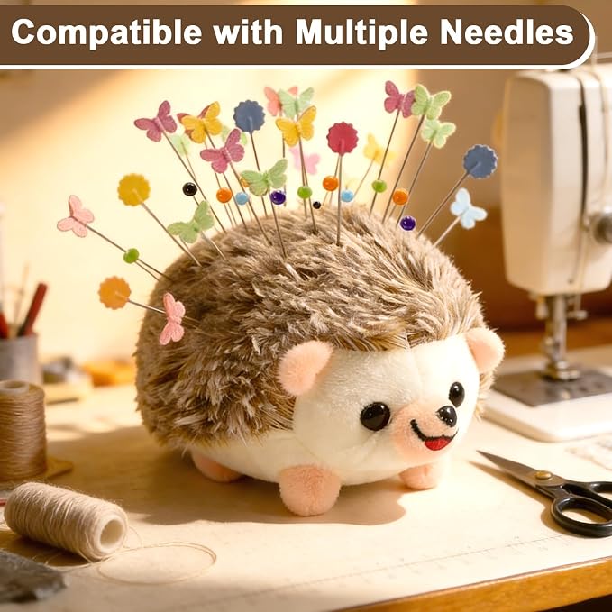 Sizobi Cute Hedgehog Pin Cushion for Sewing,Needle Holder Sewing Pin Holder