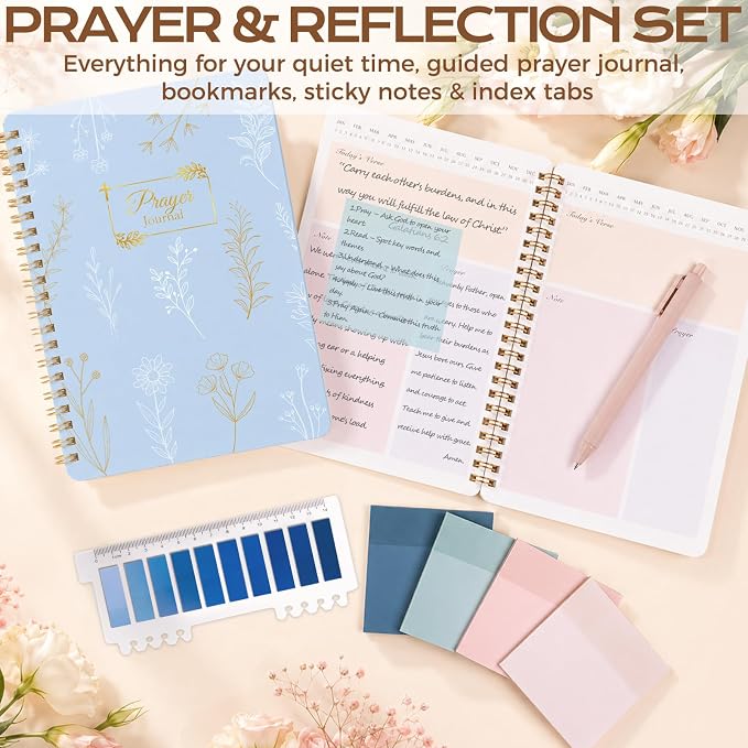 XKDOUS Bible Cover Case for Women Bible Bag Journaling Kit w/Study Supplies