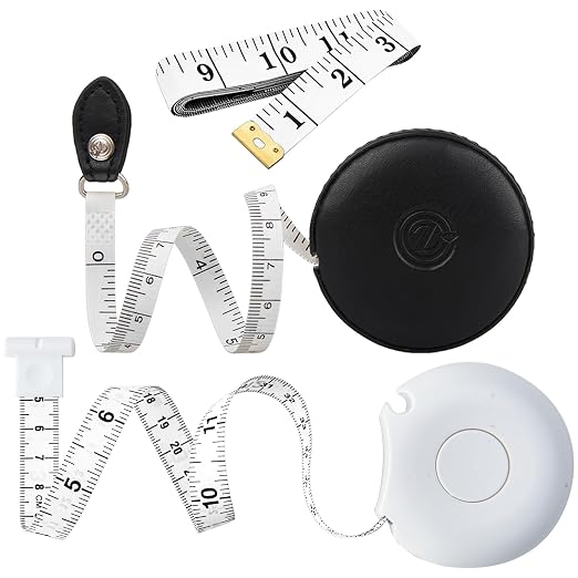 Tape Measure Body Measuring Tape 80inch/205cm Lock Pin Retract Tape Measure for Tailor Fitness Clothes Sewing Handcrafts Weight Loss Body Measurement