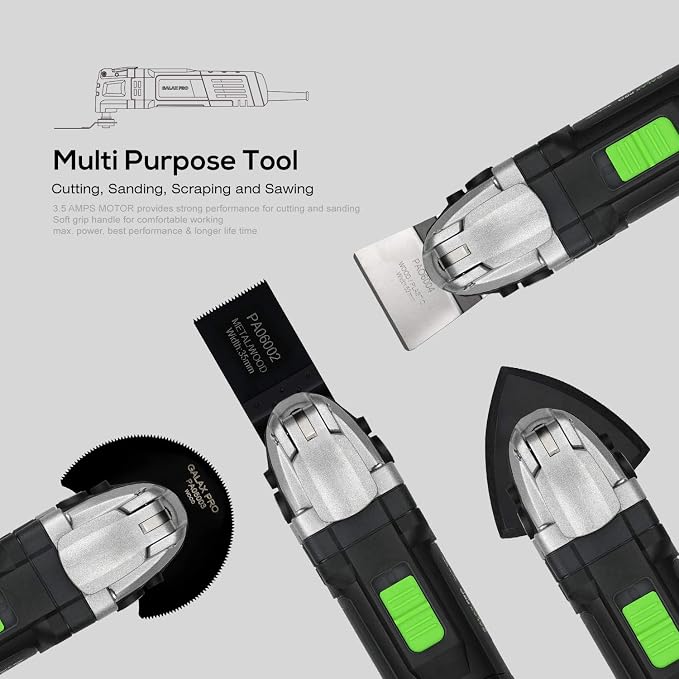 GALAX PRO Corded Oscillating Multi Tool Kit 3.5A with 30Pcs Accessories