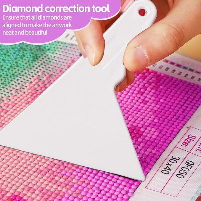 DNSGOOR 244Pcs Diamond Art Accessories Kit with A3 LED Light Pad