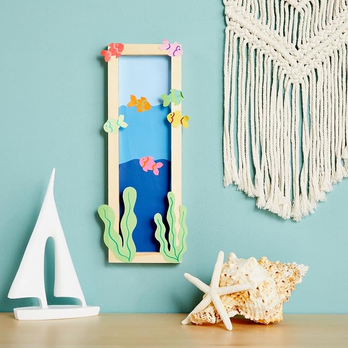 Bright Creations Unfinished Wood Canvas Boards - Boards for Crafting & Painting - Hanging Wood Sign & Wall Decor - 4 x 12 in, Pack of 6