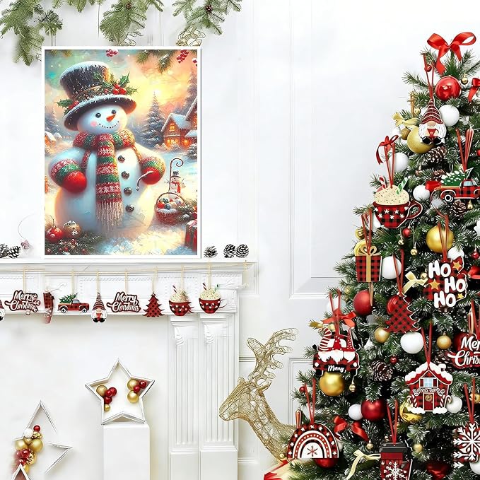 Lophomie Christmas Diamond Art Kits for Adults, 5D Diamond Painting Kits