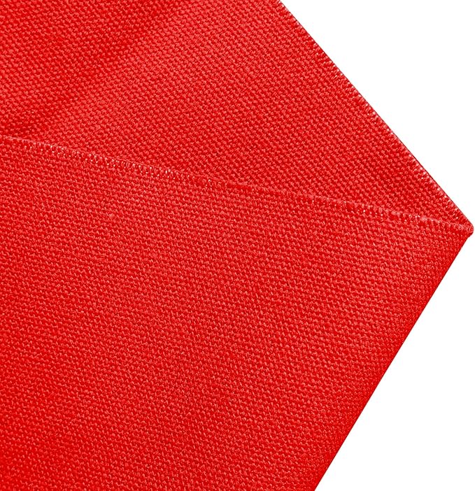 10oz Heavy Duty Cotton Canvas Fabric 60" x 40", Thick Cotton Duck Cloth for Painting, Sewing, Crafts, Tote Bags, Embroidery, Home Decor, Drop Cloth (Red)