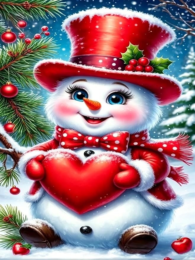 Lophomie Christmas Diamond Art Kits for Adults, 5D Diamond Painting Kits
