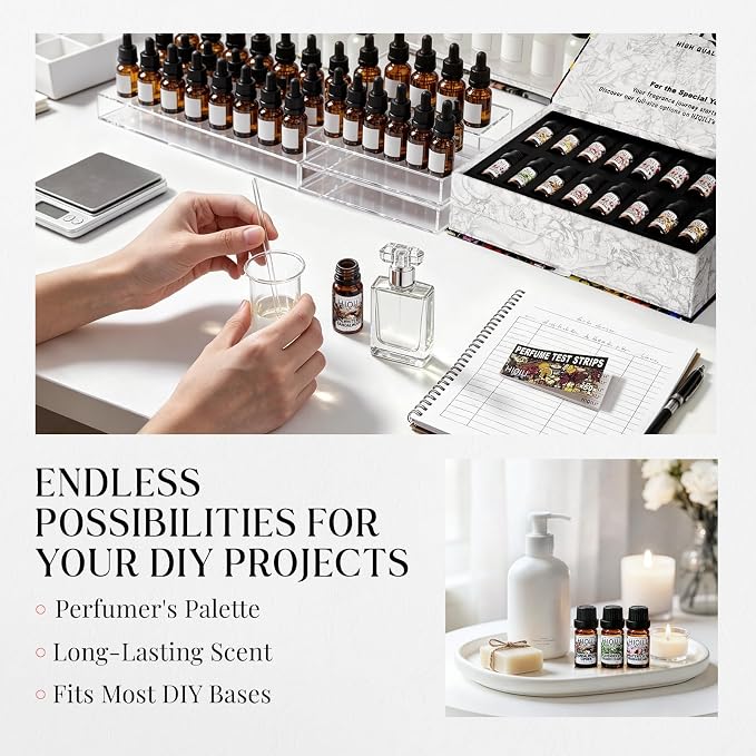 HIQILI Discovery Fragrance Oil Gift Set for Diffuser, DIY Perfume, Candles