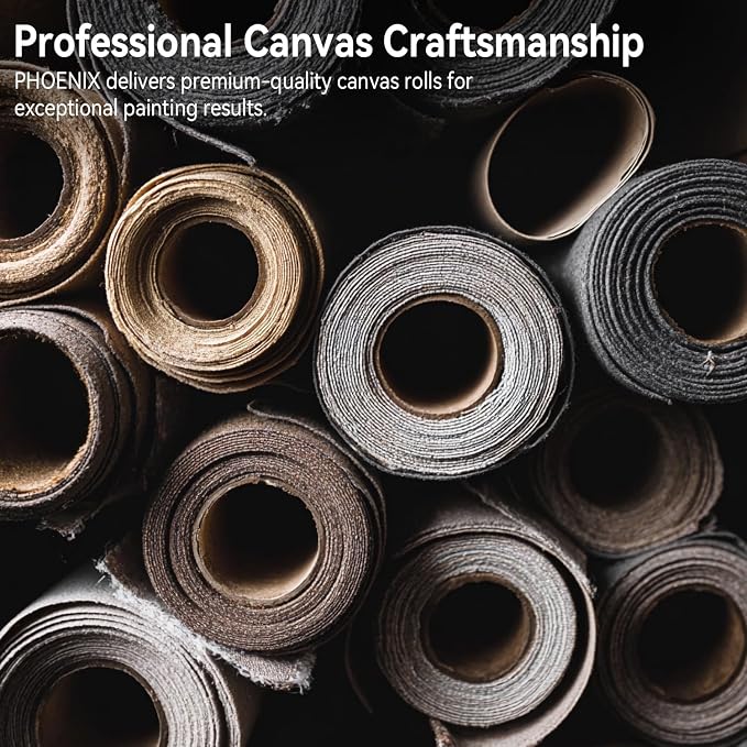 PHOENIX 36 Inch Wide x 3 Yard (9 Feet) Long Canvas Roll