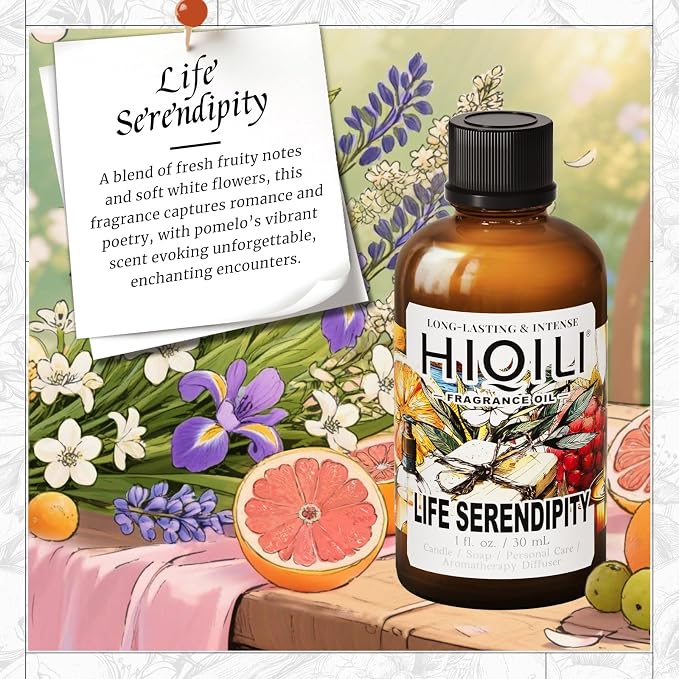 HIQILI Life Serendipity Fragrance Oil for Diffusers,Candle & Soap Making