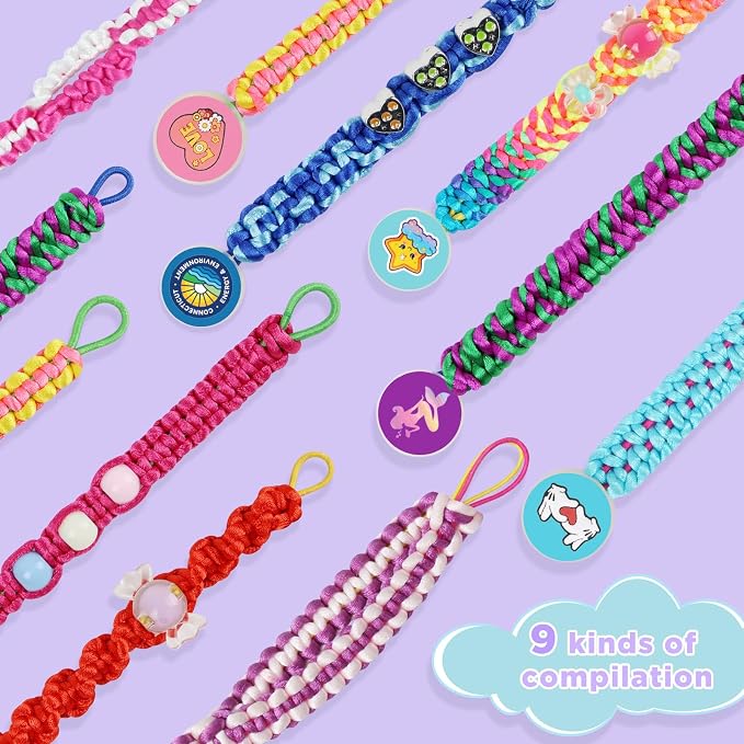 Friendship Bracelet Making Kit for Girls - Arts Crafts for Kids String