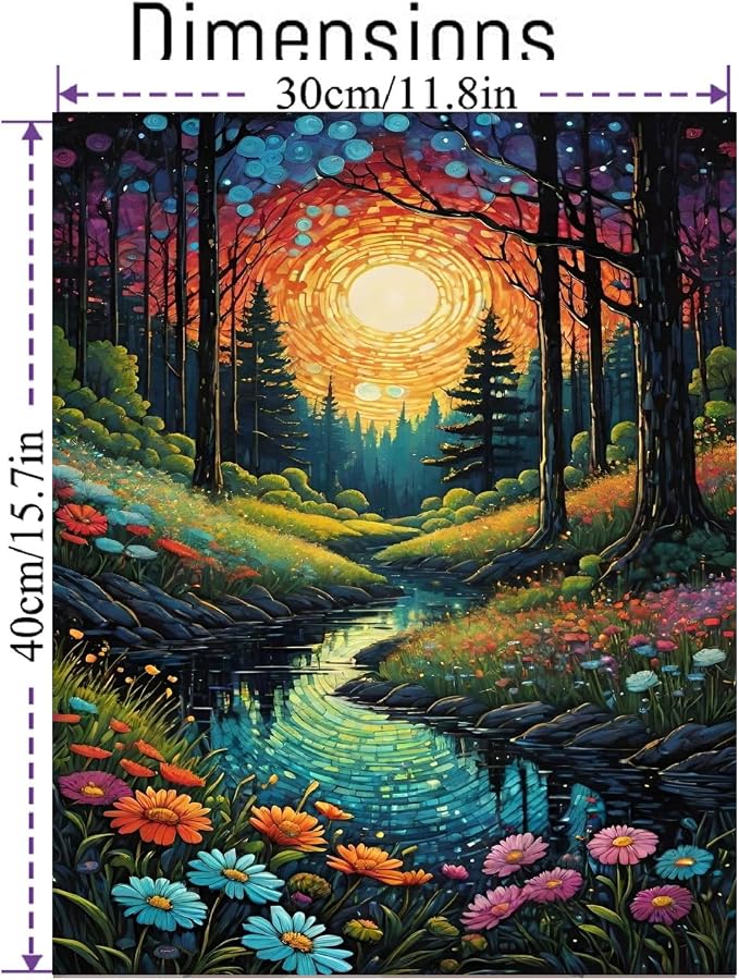 NEGEKFKX Landscape Paint by Numbers Kit for Adults Beginner,Aurora Easy Adult Paint by Number Kits on Canvas DIY Painting for Beginners Art by Numbers for Home Wall Decor 16x20 Inch