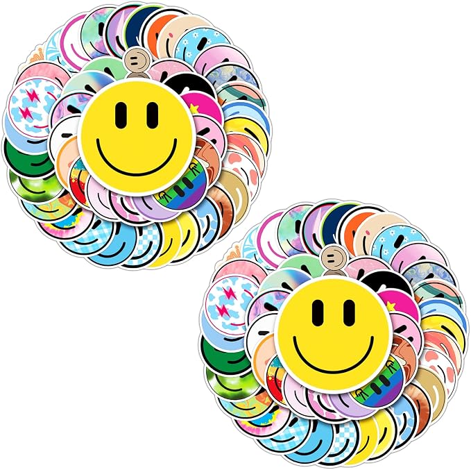 100PCS Smile Face Stickers