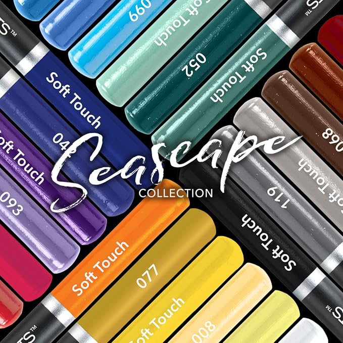 Castle Art Supplies 24 Colored Pencil Set - Seascape Themed Palette