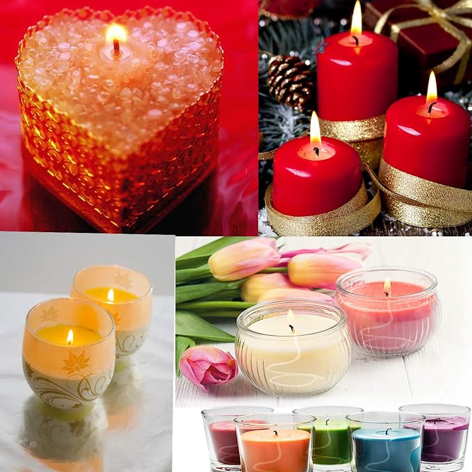 Candle Wicks 100% Natural Cotton, Braid Candle Wick Pre Waxed Non-Smoke Braided Wicks Beeswax Candles Wicks for Candle Making DIY Easter Candle Decor 6inch (15cm)