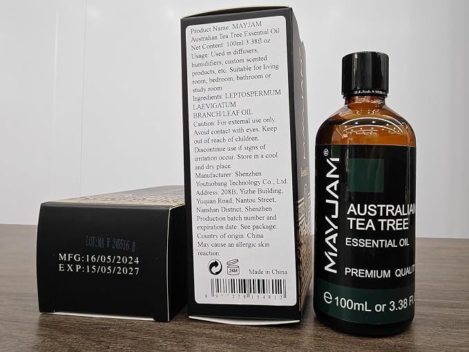 MAYJAM Australian Tea Tree Essential Oil for Diffusers, 3.38FL.OZ
