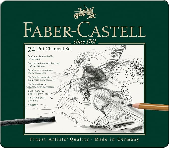Faber-Castel 24 Piece Pitt Charcoal Set