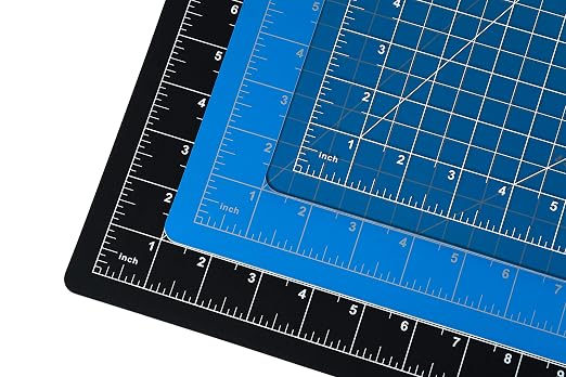 Dahle Vantage 10693 Premium Self-Healing Cutting Mat, 24"x36", 1/2" Grid, 5 Layers for Max Healing, Perfect for Crafts & Sewing, Blue