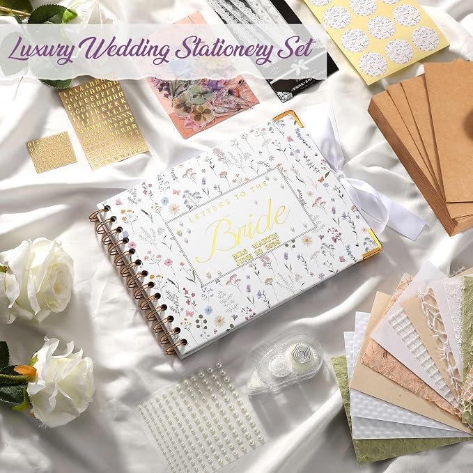 Humyoun Letters to Bride Scrapbook,8.5 X 7 Inch,Wildflower,Colorful