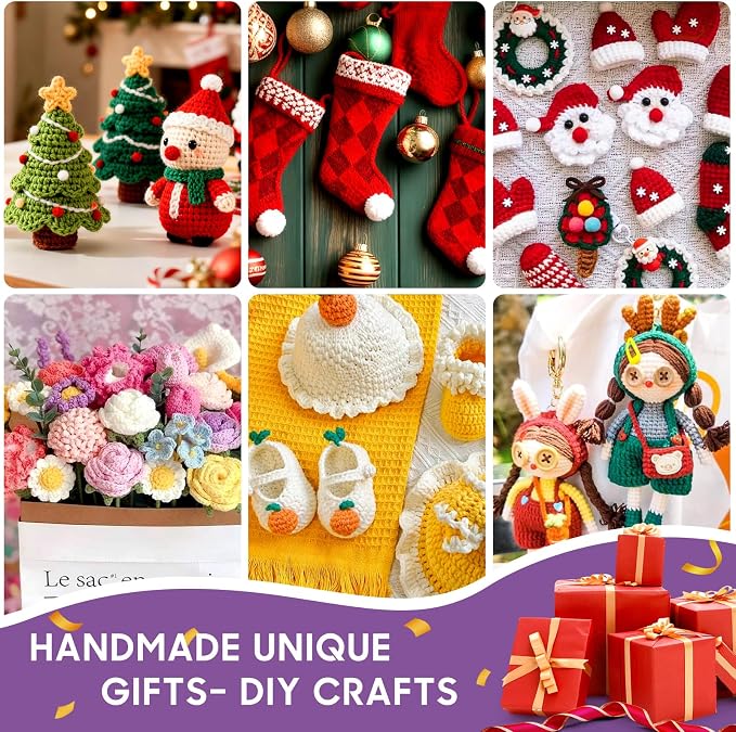 90Pc Portable Crochet Kit Suitable for Beginners & Professionals - Milky