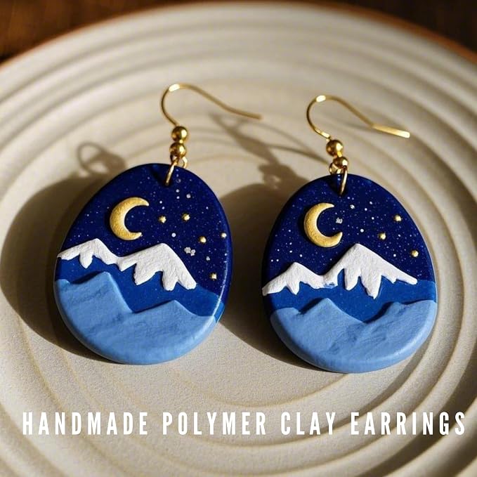 18 pcs Polymer Clay Cutters, Clay Cutters for Polymer Clay Jewelry, Basic Polymer Clay Cutters, Clay Earrings Cutters，Comfortable Earring Cutter，Christmas Tools 3D Printer Spring mom cortadores