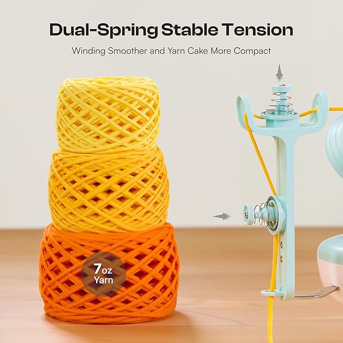 Caydo Electric Yarn Winder, Effortless Yarn Organizer for Crochet Lovers