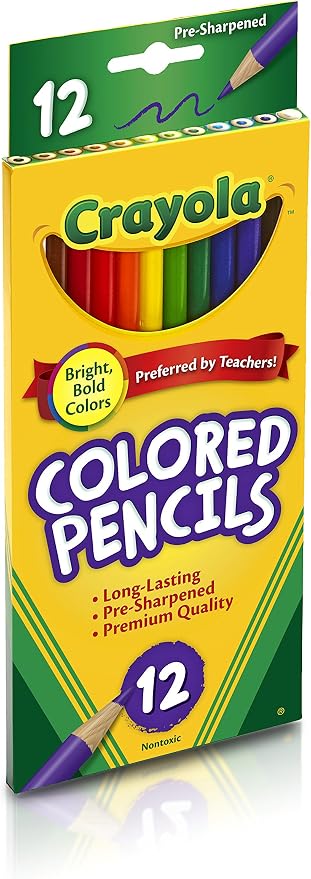 Crayola Back To School Supplies, Grades 3-5, Ages 7, 8, 9, 10, Contains 24 Crayons, 10 Washable Broad Line Markers, and 12 Colored Pencils [Amazon Exclusive]