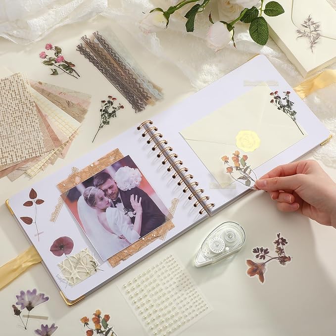 Letters to Bride Scrapbook,8.5 X 7 Inch,Classic,Cream