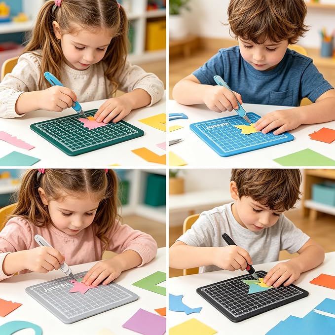 Self-Healing Cutting Mat, 4PCS Mini Sewing Mat with Double Sided Craft Cutting Board for Sewing, Crafts, Hobby, Fabric, Precision Scrapbooking Project