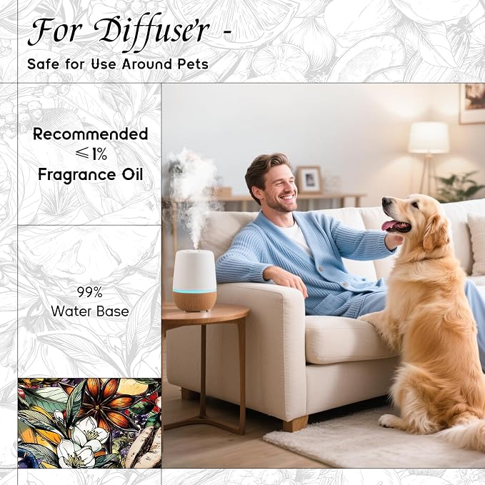 HIQILI Beach Walk Fragrance Oil for Waterless Aroma Diffuser - 1 Fl Oz