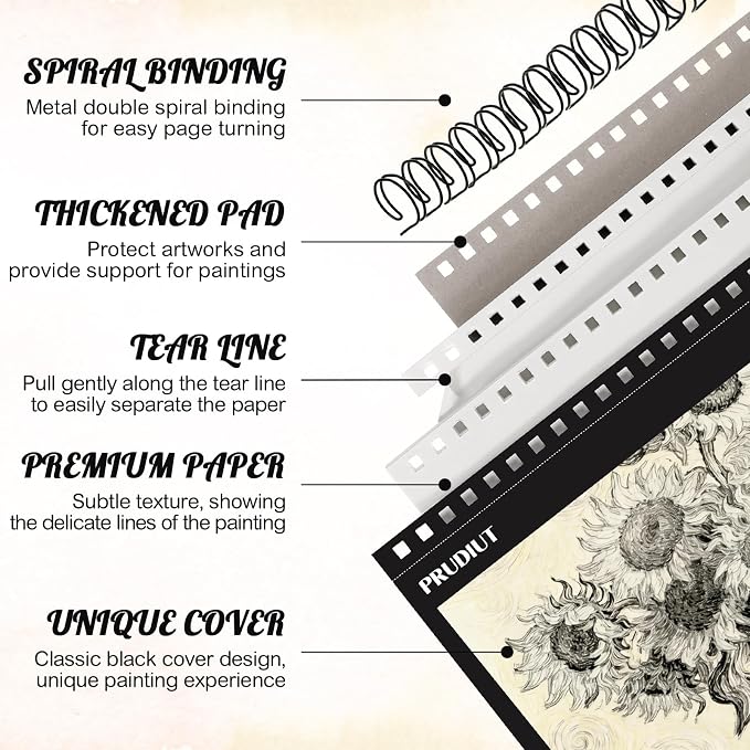Sketch Book 8.5 × 11, Spiral Bound, 50 Sheets, Acid-Free Drawing Pad | Acid-Free 68lb Paper, Perforated Pages, Lays Flat, Dry Media for Students & Artists