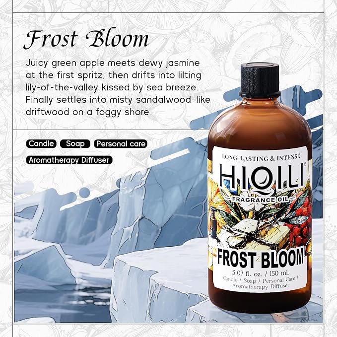 HIQILI Frost Bloom Fragrance Oil for Diffuser, Candle & Perfume Making