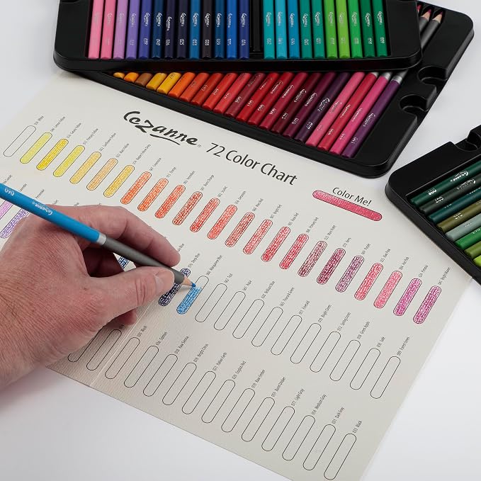 Cezanne Premium Colored Pencils - 10 Packs of 72 - Highly-Pigmented Drawing Pencils - Coloring Pencils for Drawing, Blending, Coloring, and More