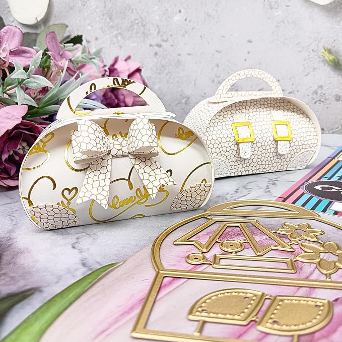 Alinacutle Sweet Gift Box Metal Cutting Die Cut for Present Packaging Paper Craft Making DIY Greeting Gifts for Birthday Wedding Holiday Treat Boxes Template