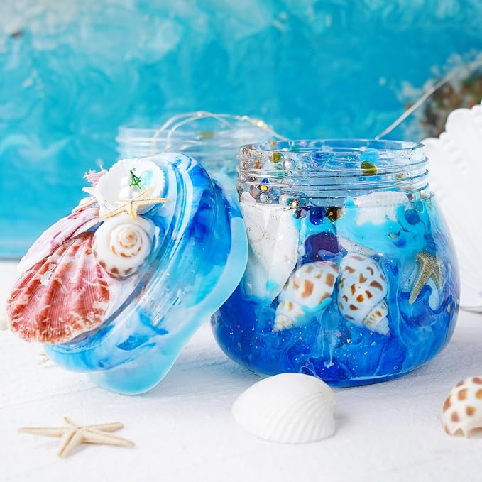 LET'S RESIN Pudding Jar Resin Molds with Lid, Epoxy Molds Silicone for Storage Bottle,Candle Holder,Candy Container, Epoxy Casting Craft,Flower Pot, Gifts