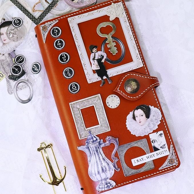 Vintage Junk Journal Items Kit Pre Cut Paper Cards Cutout Cardstock Art Aesthetic Decor Hollow Out Craft Elements Small Embellishments Supplies for Adults Scrapbook Pack (Photo Frame Silvery)