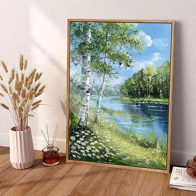Tree of Life Diamond Art Kits for Adults,Lake Diamond painting Wall Decor